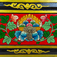 Tibetan Style Four Drawer Wooden Chest of Drawers No.439-Furniture-Siesta Crafts
