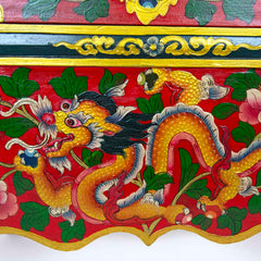 Tibetan Style Single Drawer Wooden Side Unit No.440