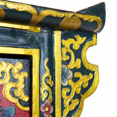 Tibetan Style Single Drawer Wooden Side Unit No.440