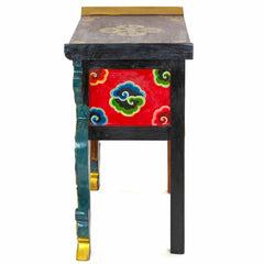 Tibetan Style Single Drawer Wooden Side Unit No.440