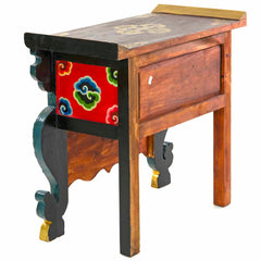 Tibetan Style Single Drawer Wooden Side Unit No.440