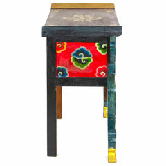 Tibetan Style Single Drawer Wooden Side Unit No.440