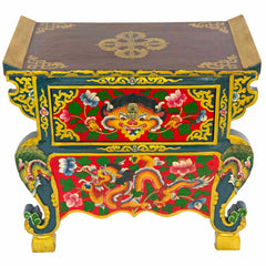 Tibetan Style Single Drawer Wooden Side Unit No.440