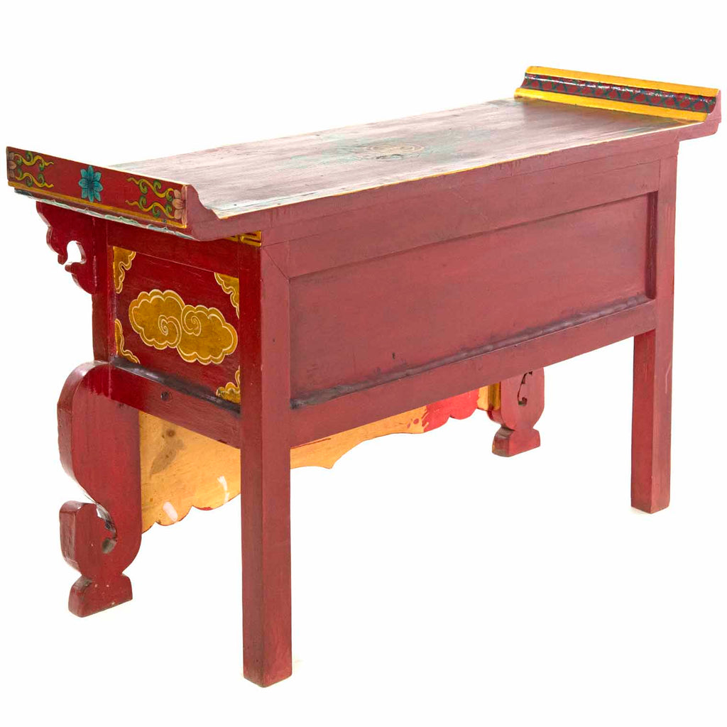 Tibetan Style Wooden Dragon Bench No.441-Furniture-Siesta Crafts