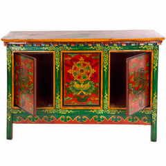 Tibetan Style Three Cupboard Unit No.442-Furniture-Siesta Crafts