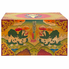 Tibetan Style Wooden Box No.444-Furniture-Siesta Crafts