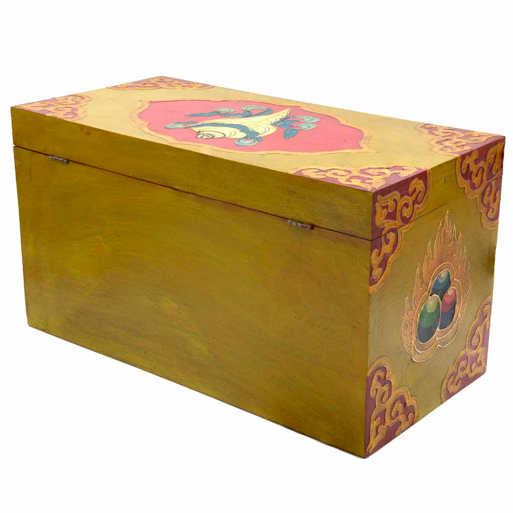 Tibetan Style Wooden Box No.444-Furniture-Siesta Crafts