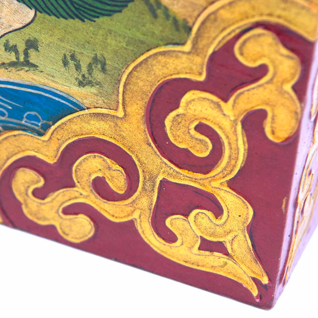 Tibetan Style Wooden Box No.444-Furniture-Siesta Crafts