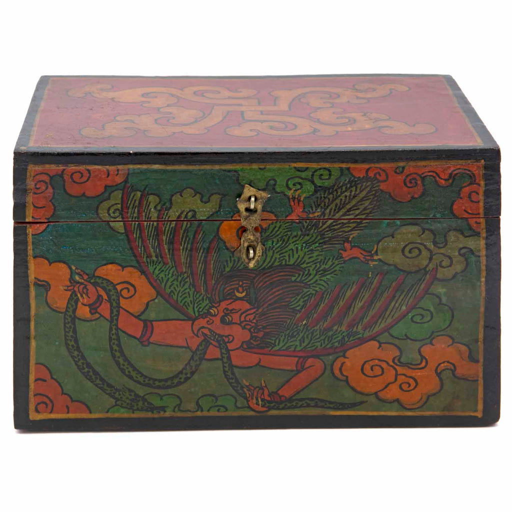 Tibetan Style Large Wooden Chest-Furniture-Siesta Crafts