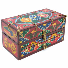 Tibetan Style Travelling Altar Box No.447-Buddhism-Siesta Crafts