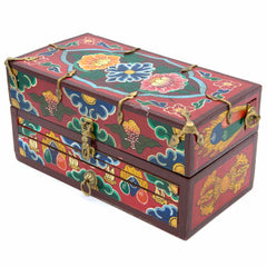 Tibetan Style Travelling Altar Box No.447-Buddhism-Siesta Crafts
