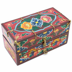 Tibetan Style Travelling Altar Box No.447-Buddhism-Siesta Crafts