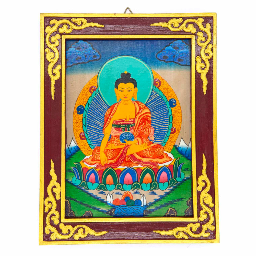 Tibetan Style Painted Thangka Frame-Buddhism-Siesta Crafts