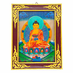 Tibetan Style Painted Thangka Frame-Buddhism-Siesta Crafts