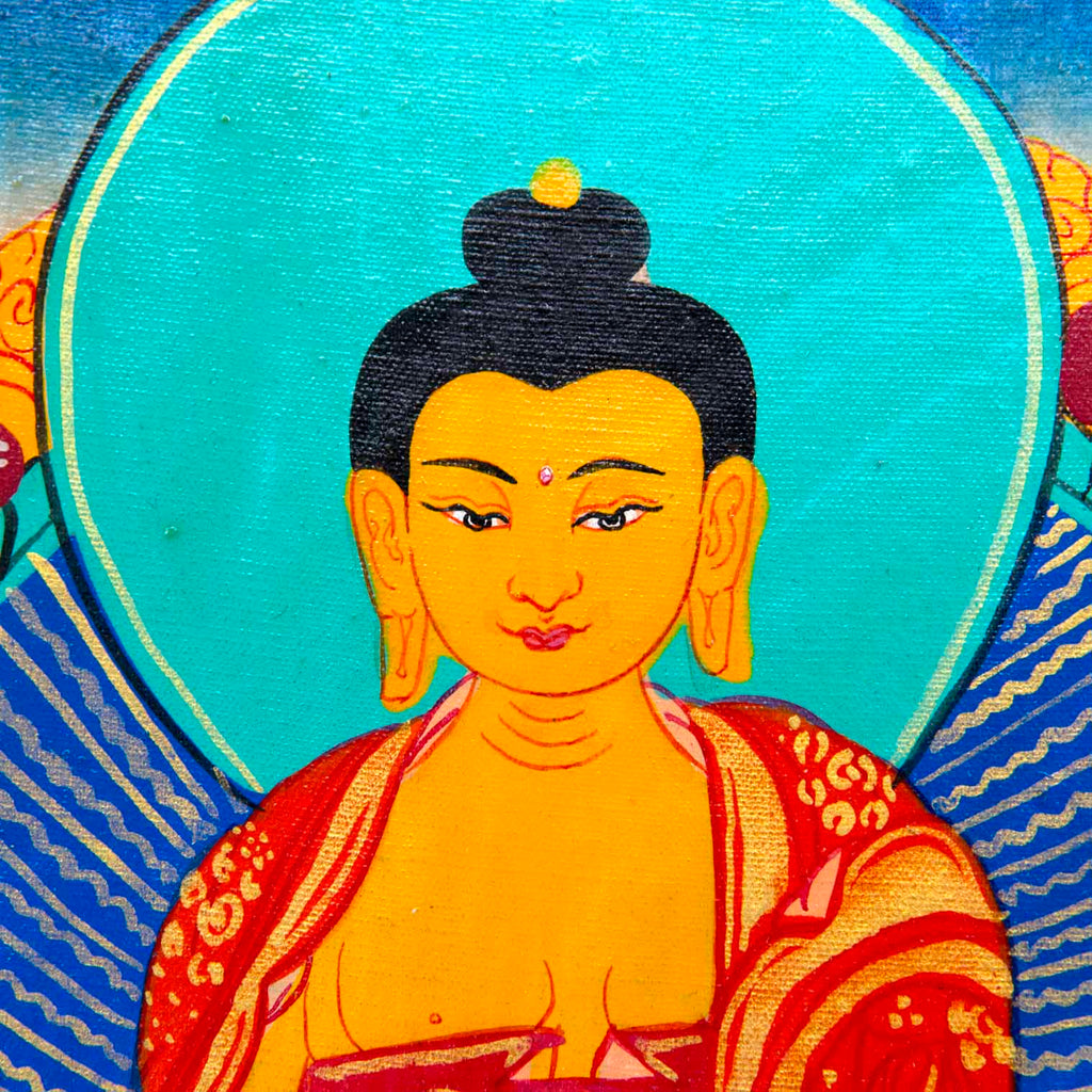 Tibetan Style Painted Thangka Frame-Buddhism-Siesta Crafts