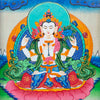 Tibetan Style Painted Thangka Frame-Buddhism-Siesta Crafts