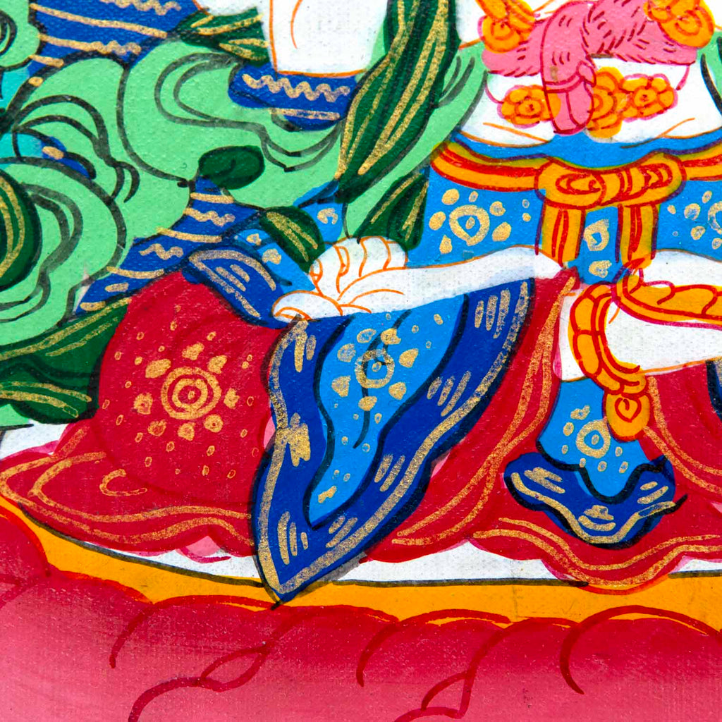 Tibetan Style Painted Thangka Frame-Buddhism-Siesta Crafts
