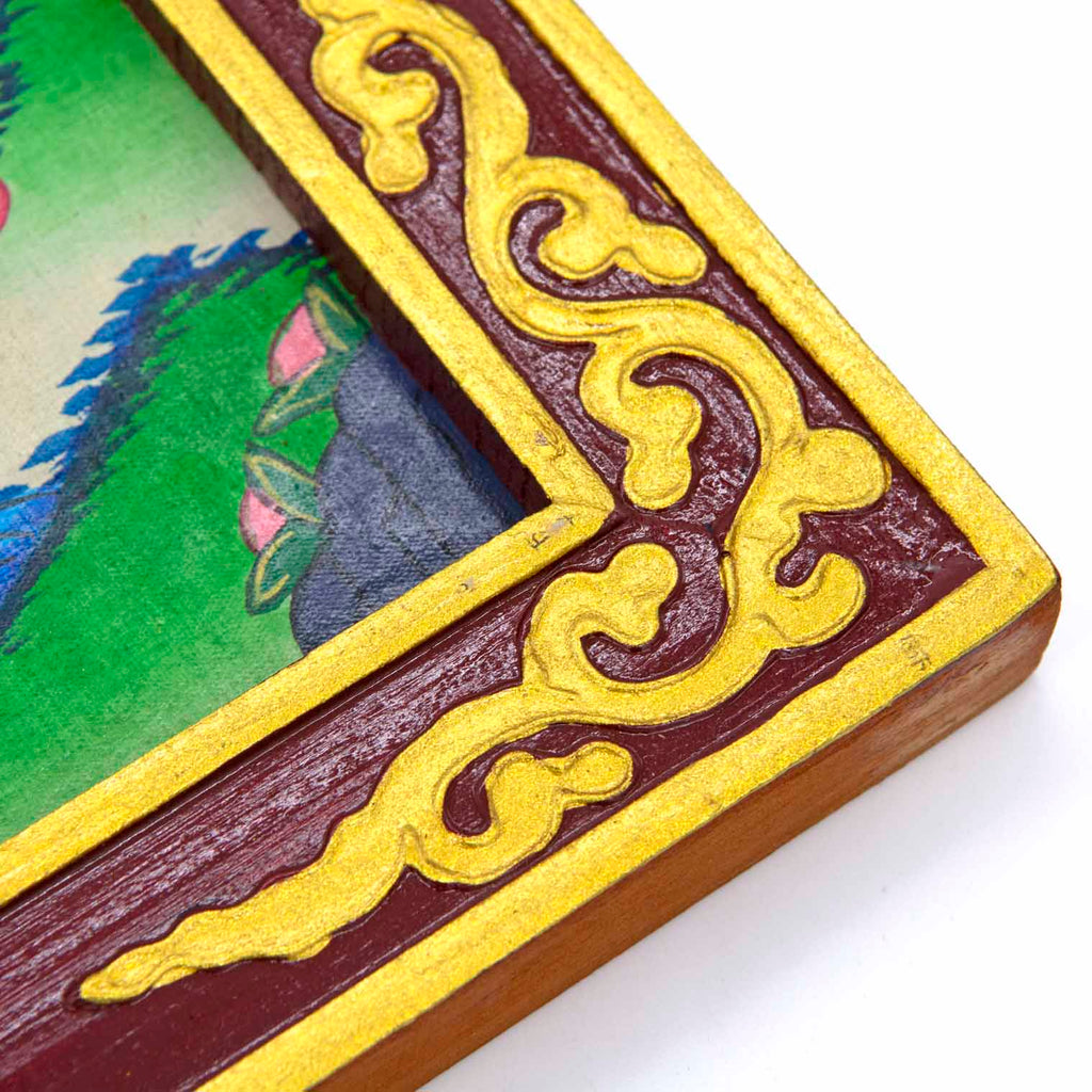 Tibetan Style Painted Thangka Frame-Buddhism-Siesta Crafts