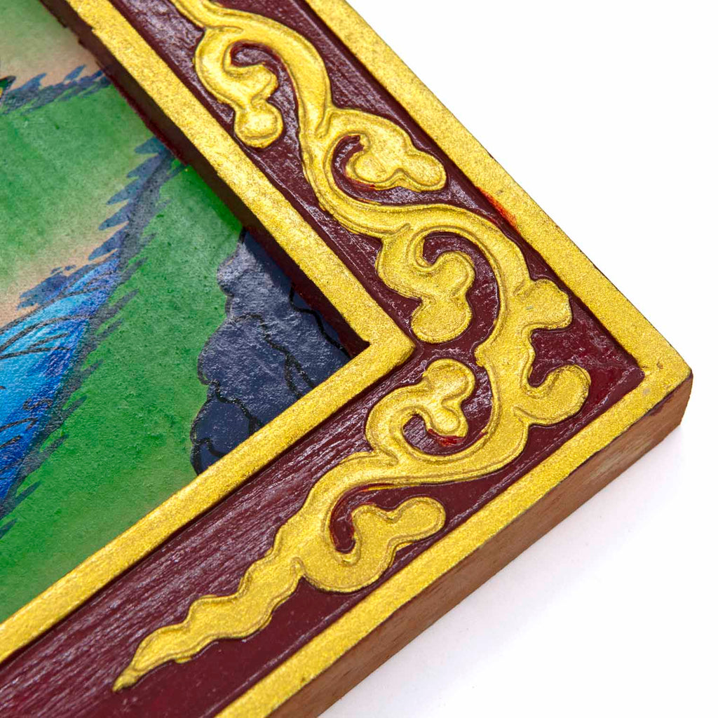 Tibetan Style Painted Thangka Frame-Buddhism-Siesta Crafts
