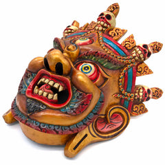 Hand-Carved Nepalese Bhairab Mask-Home Décor-Siesta Crafts