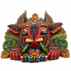 Hand-Carved Nepalese Garuda Mask-Home Décor-Siesta Crafts