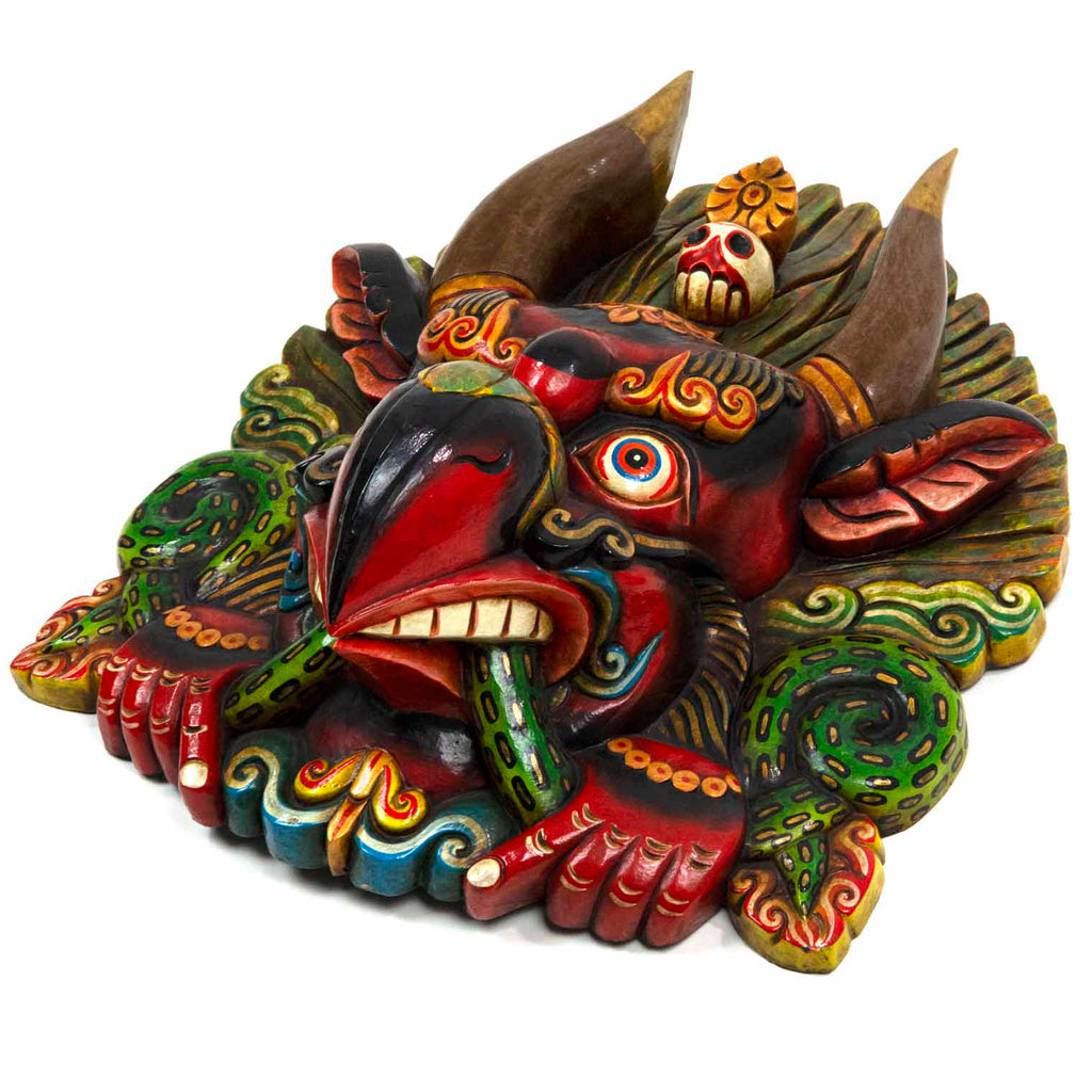 Hand-Carved Nepalese Garuda Mask-Home Décor-Siesta Crafts