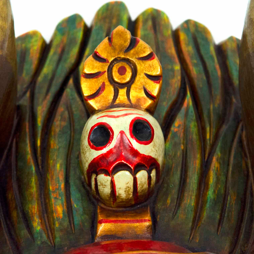 Hand-Carved Nepalese Garuda Mask-Home Décor-Siesta Crafts