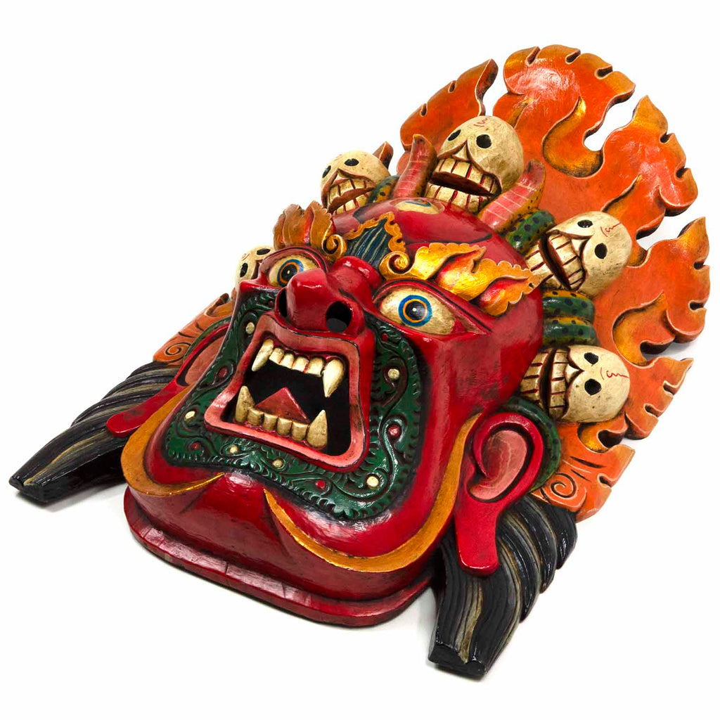 Hand-Carved Nepalese Bhairab Mask-Home Décor-Siesta Crafts