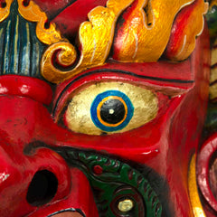 Hand-Carved Nepalese Bhairab Mask-Home Décor-Siesta Crafts