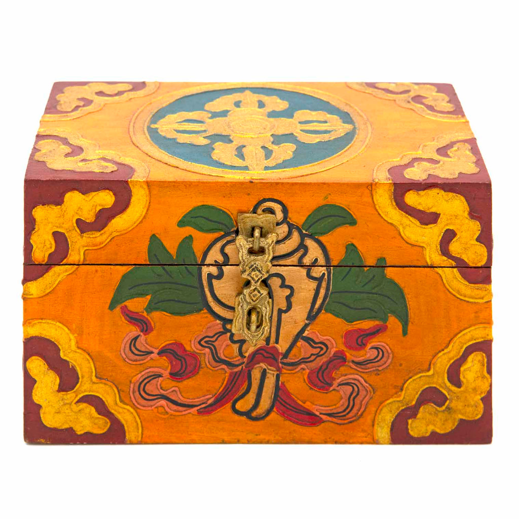Tibetan Style Wooden Box-Furniture-Siesta Crafts