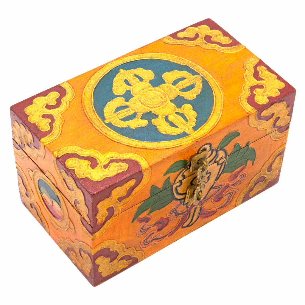 Tibetan Style Wooden Box-Furniture-Siesta Crafts