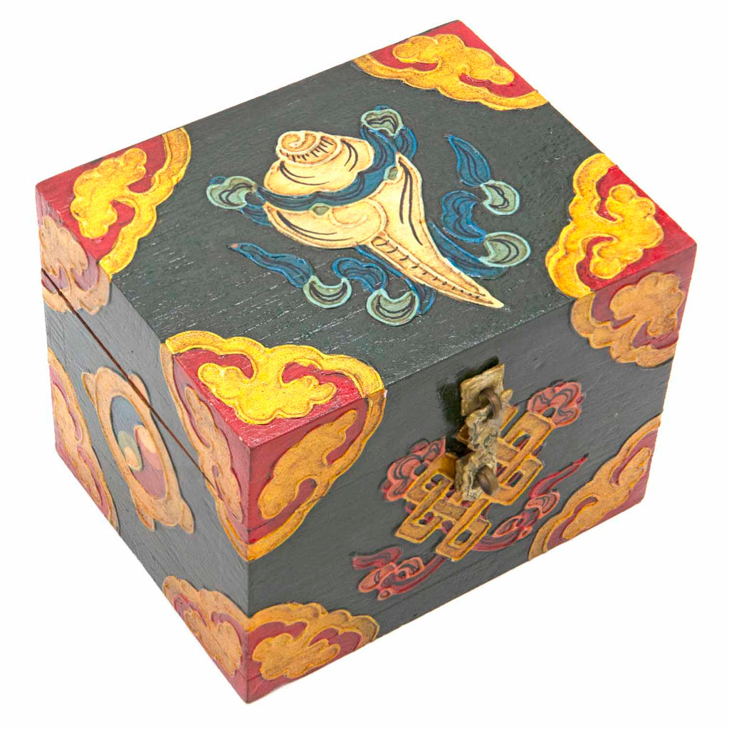 Tibetan Style Wooden Box-Furniture-Siesta Crafts