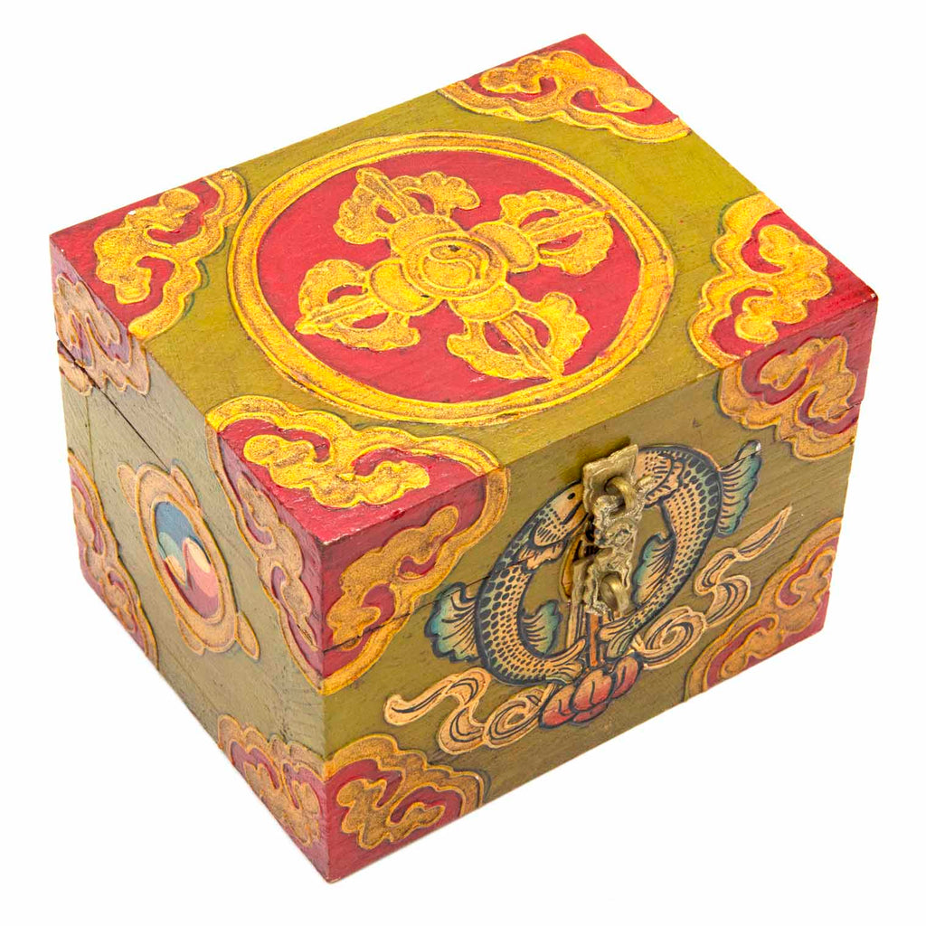 Tibetan Style Wooden Box-Furniture-Siesta Crafts