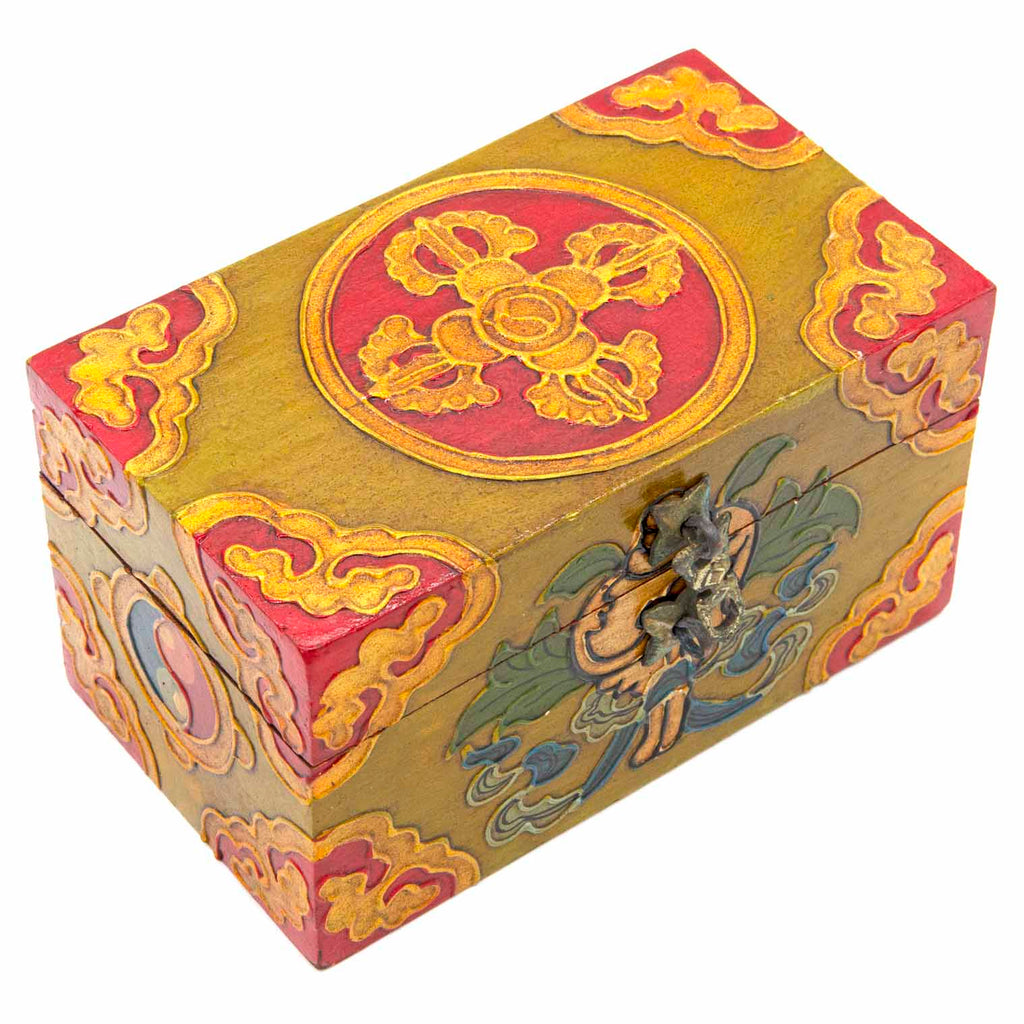 Tibetan Style Wooden Box-Furniture-Siesta Crafts