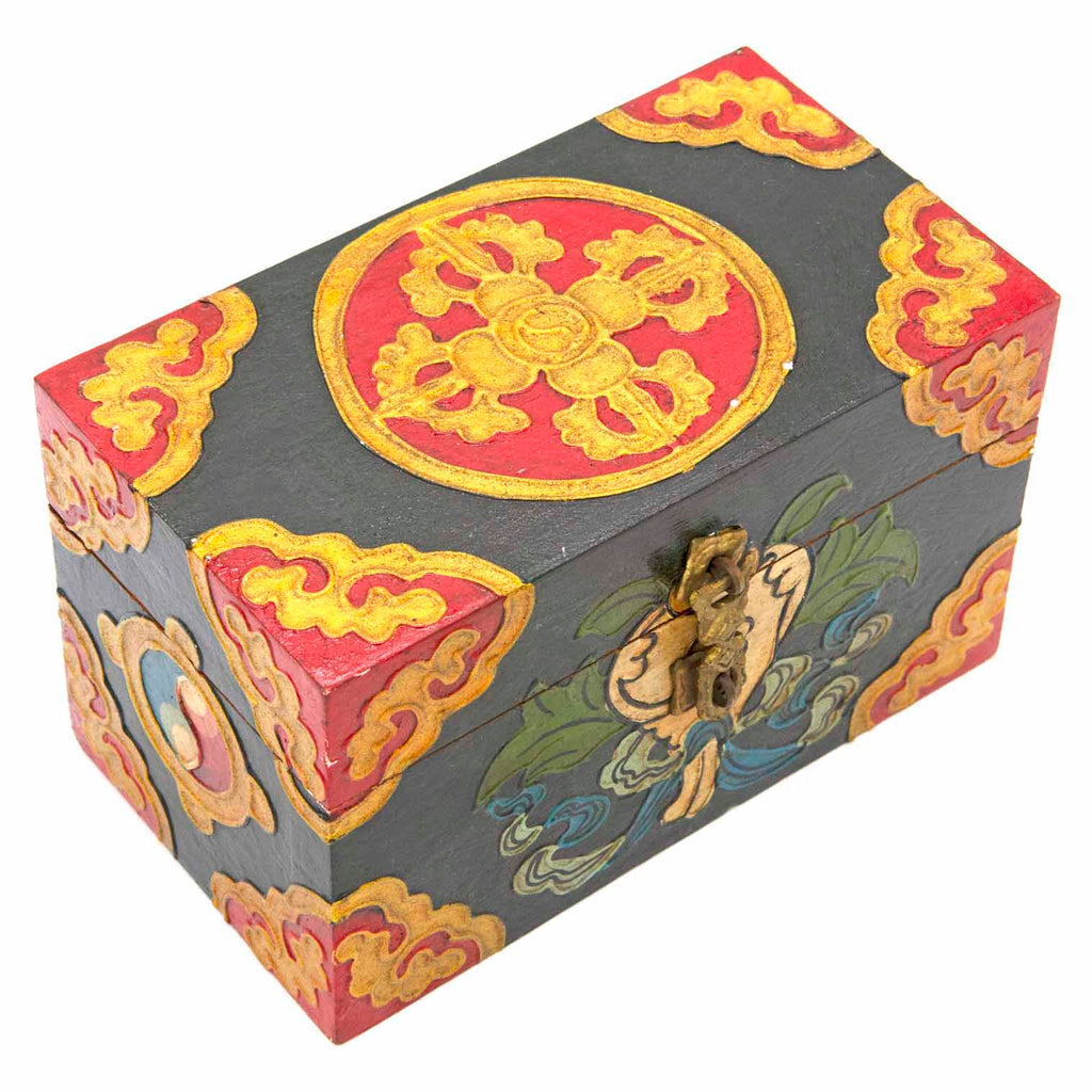 Tibetan Style Wooden Box-Furniture-Siesta Crafts