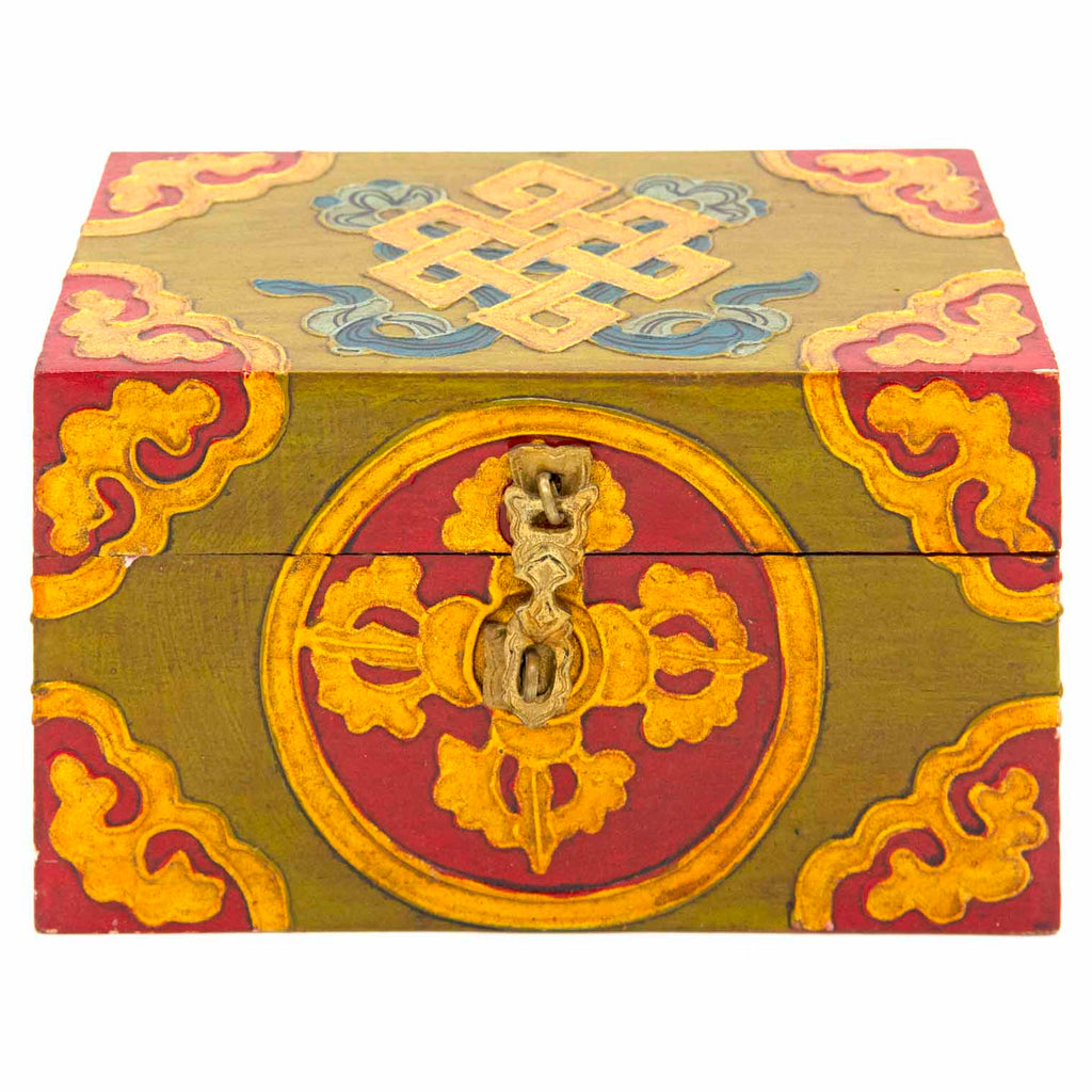 Tibetan Style Wooden Box-Furniture-Siesta Crafts