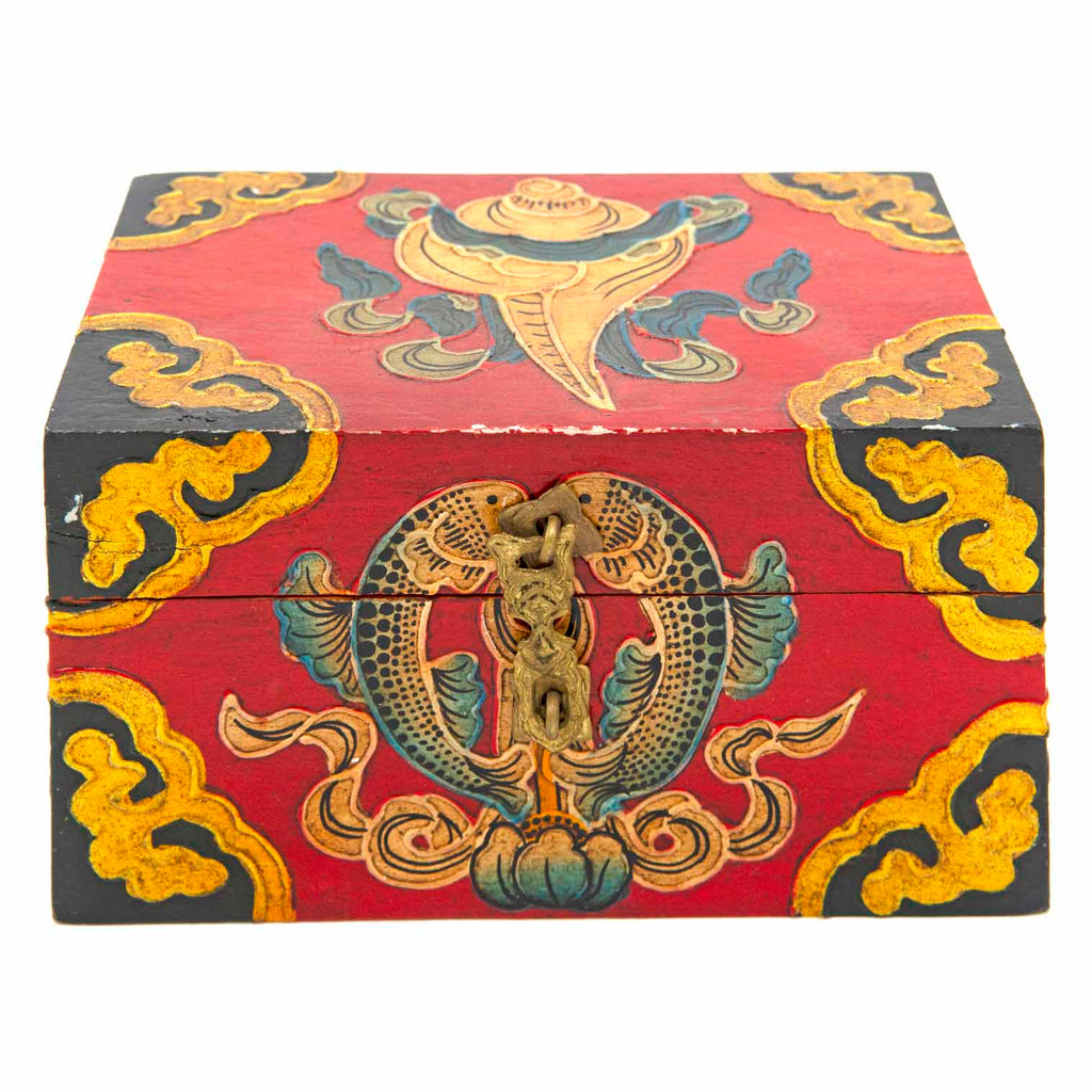 Tibetan Style Wooden Box-Furniture-Siesta Crafts