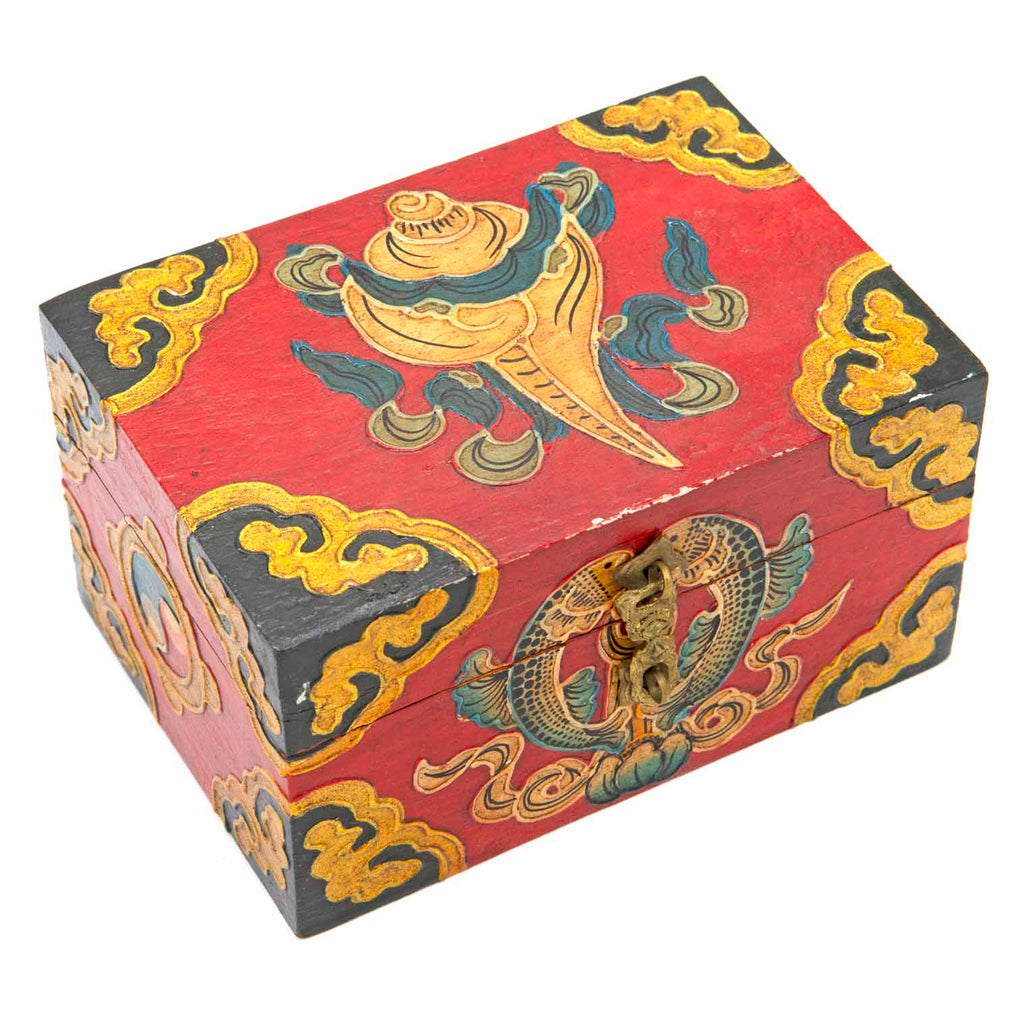 Tibetan Style Wooden Box-Furniture-Siesta Crafts