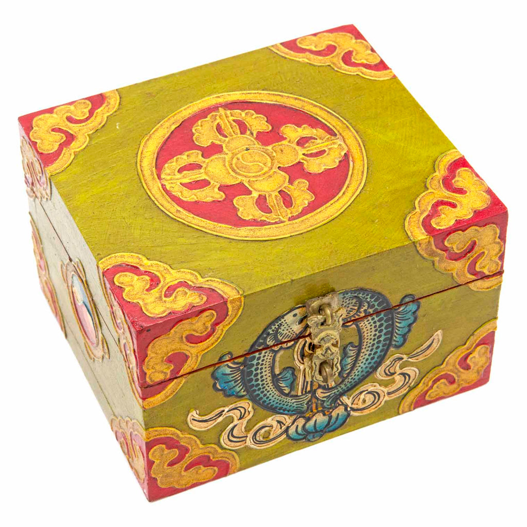 Tibetan Style Wooden Box-Furniture-Siesta Crafts