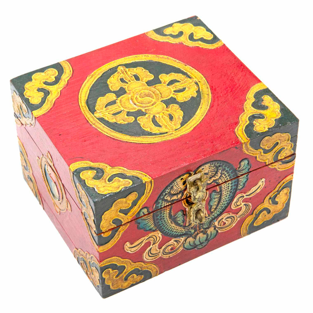 Tibetan Style Wooden Box-Furniture-Siesta Crafts