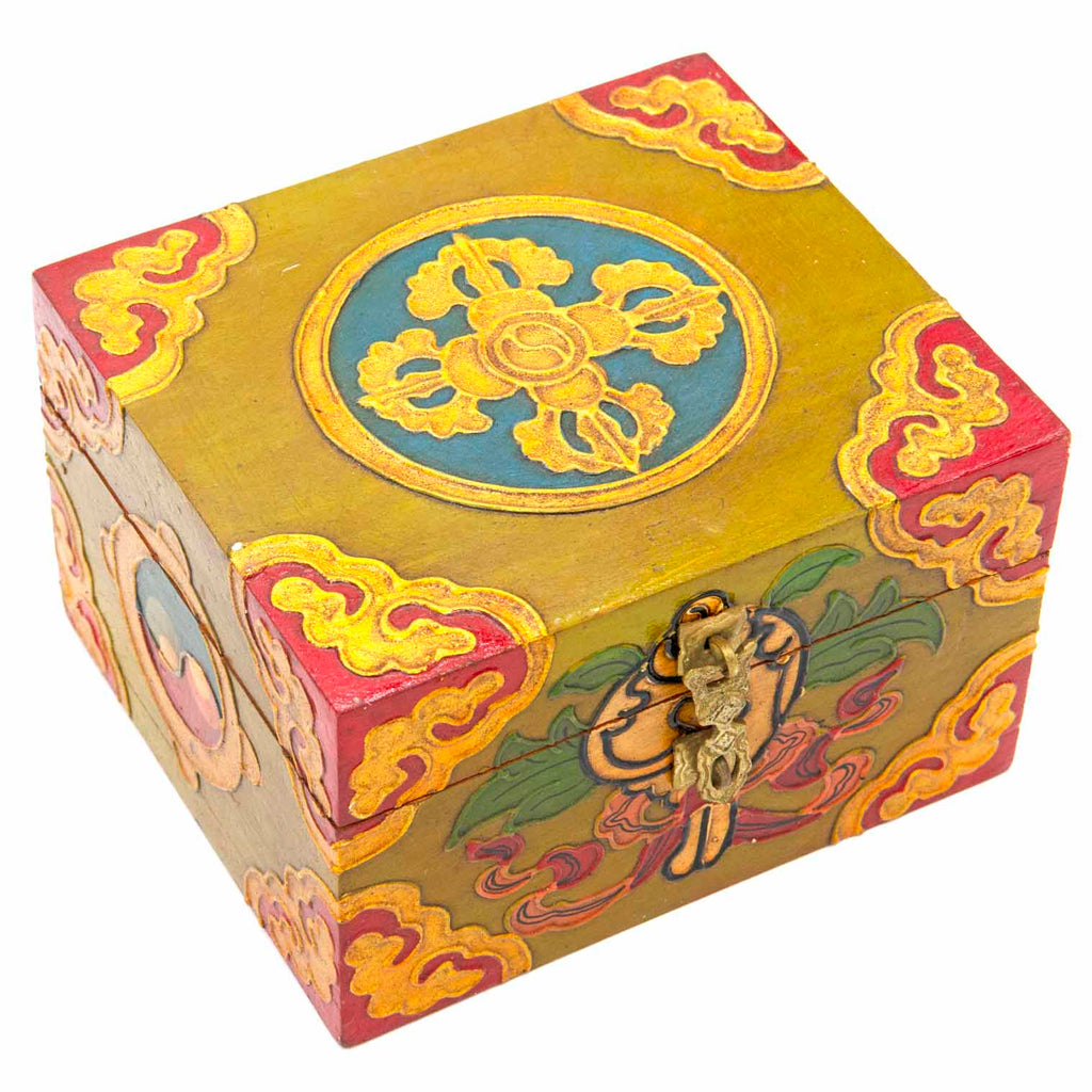 Tibetan Style Wooden Box-Furniture-Siesta Crafts
