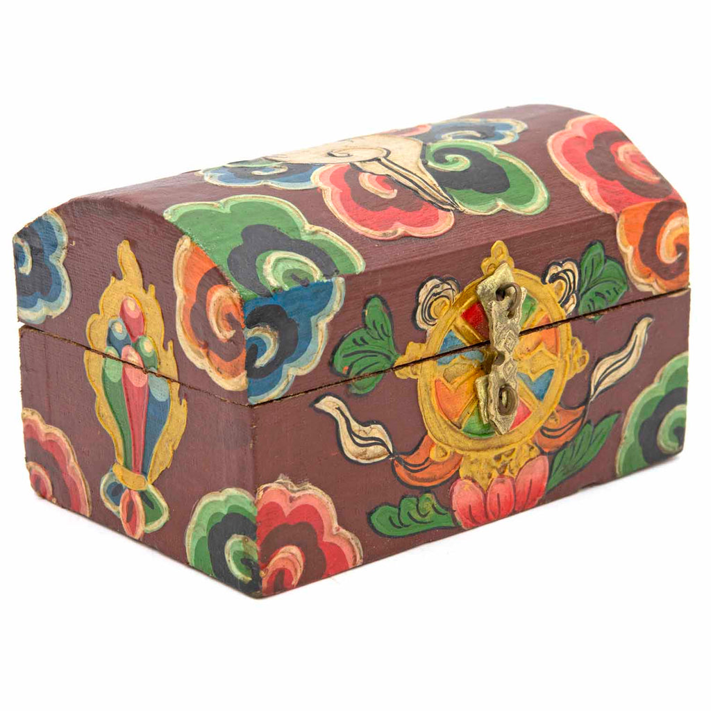 Tibetan Style Wooden Chest-Furniture-Siesta Crafts