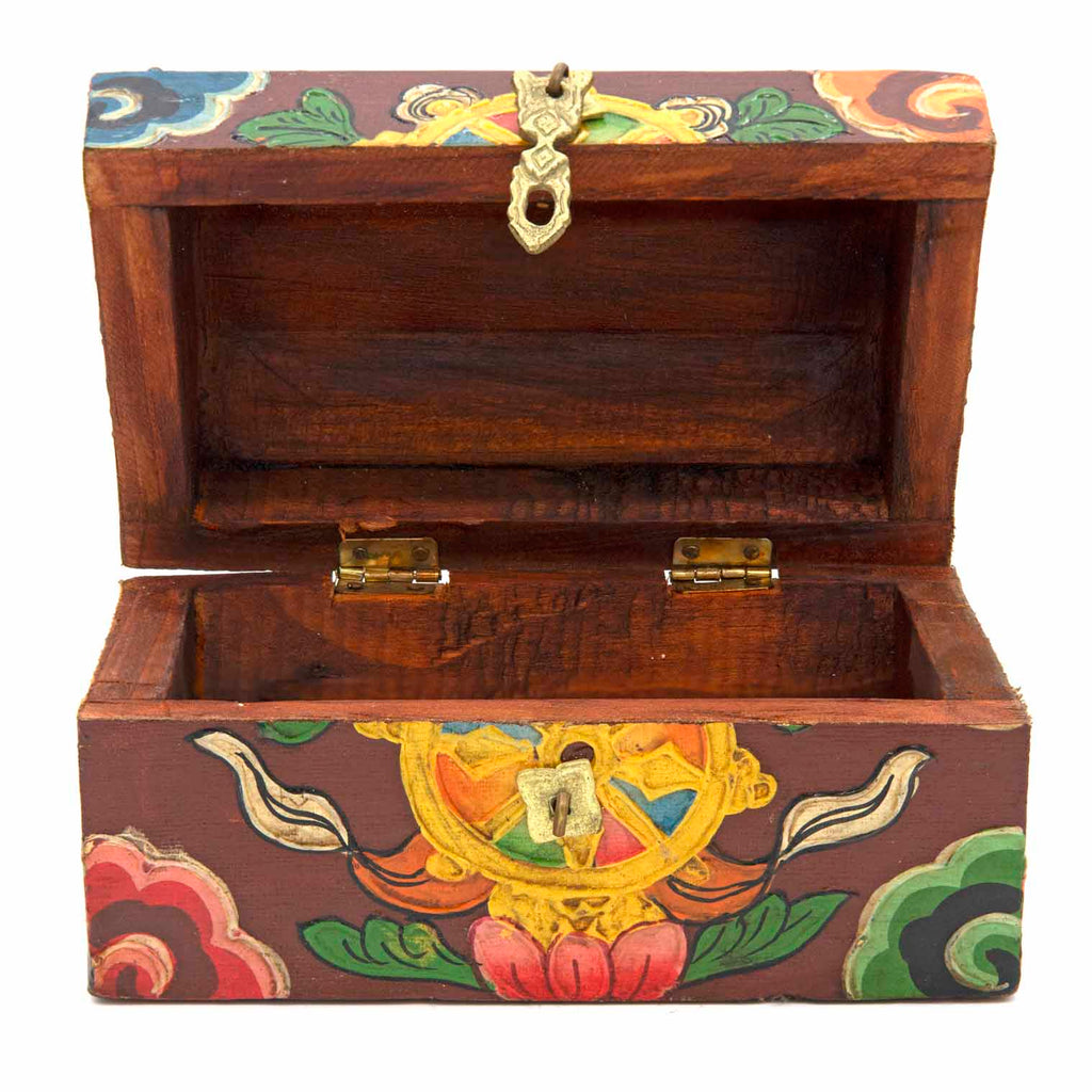 Tibetan Style Wooden Chest-Furniture-Siesta Crafts
