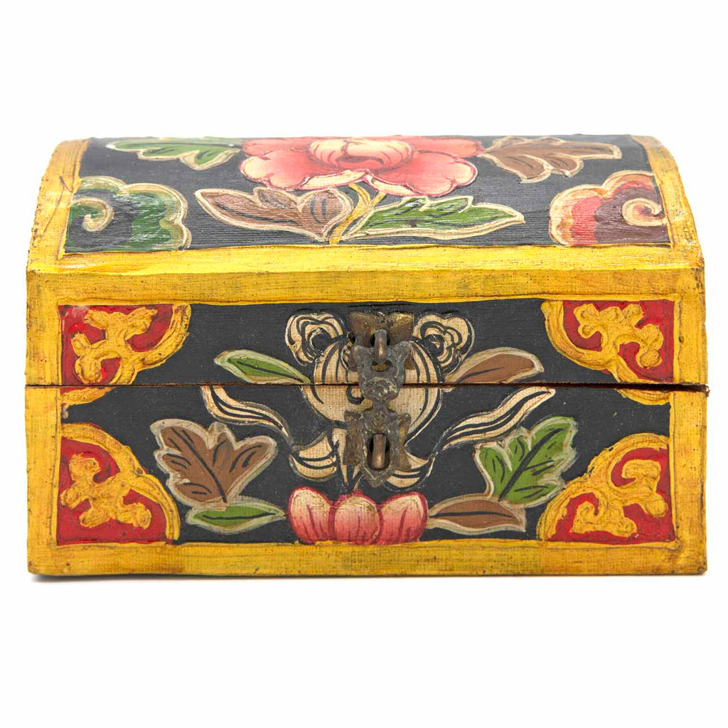 Tibetan Style Wooden Chest-Furniture-Siesta Crafts