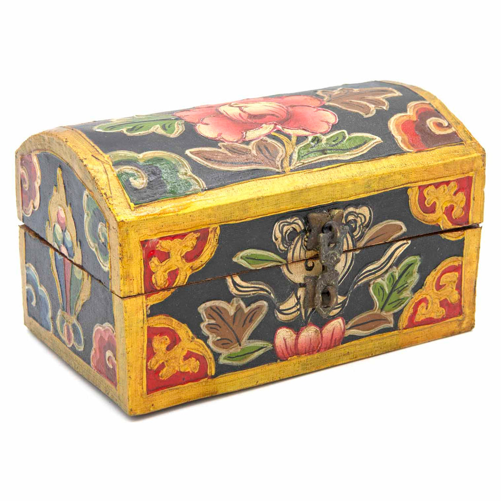 Tibetan Style Wooden Chest-Furniture-Siesta Crafts