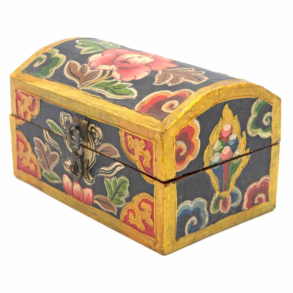 Tibetan Style Wooden Chest-Furniture-Siesta Crafts
