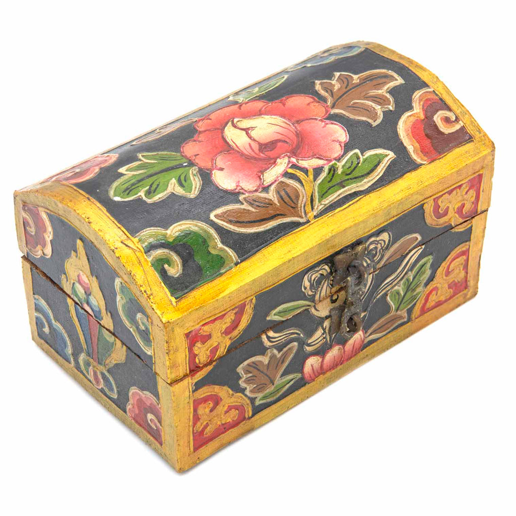Tibetan Style Wooden Chest-Furniture-Siesta Crafts
