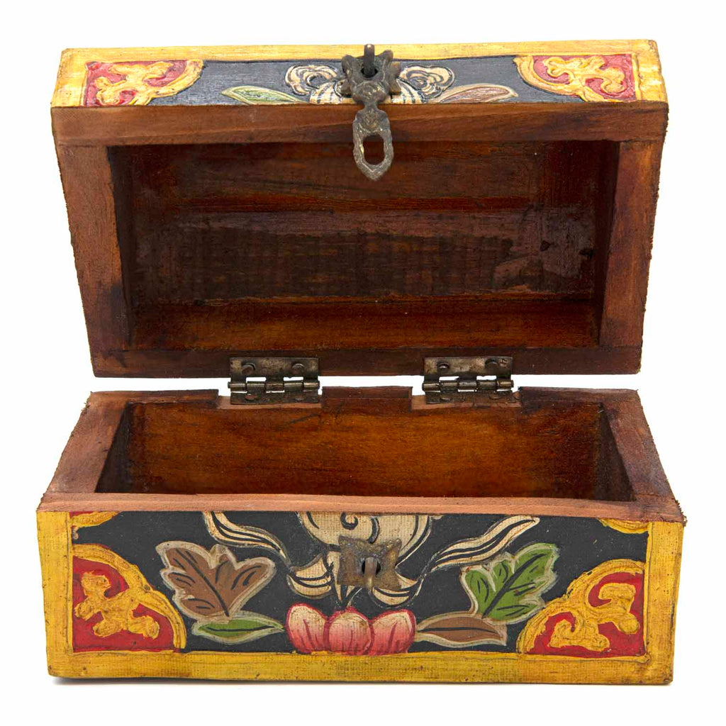Tibetan Style Wooden Chest-Furniture-Siesta Crafts
