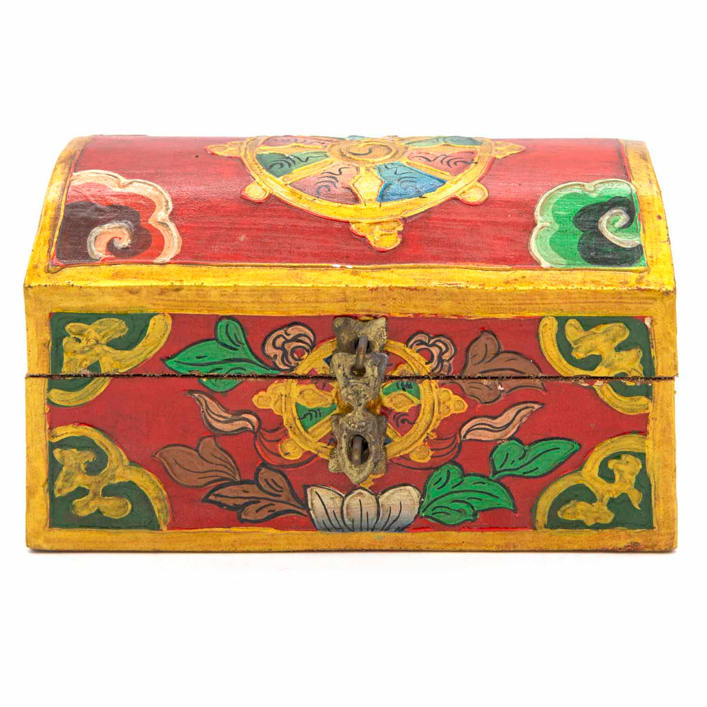 Tibetan Style Wooden Chest-Furniture-Siesta Crafts