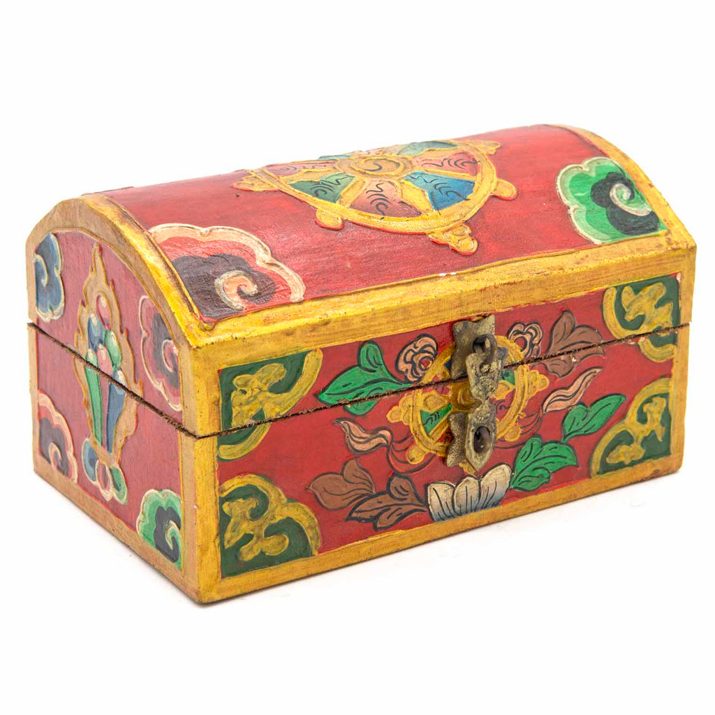 Tibetan Style Wooden Chest-Furniture-Siesta Crafts